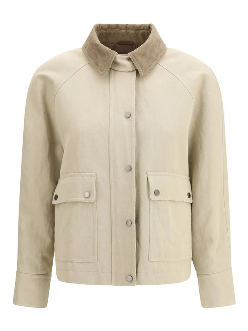Beige Cotton Coat