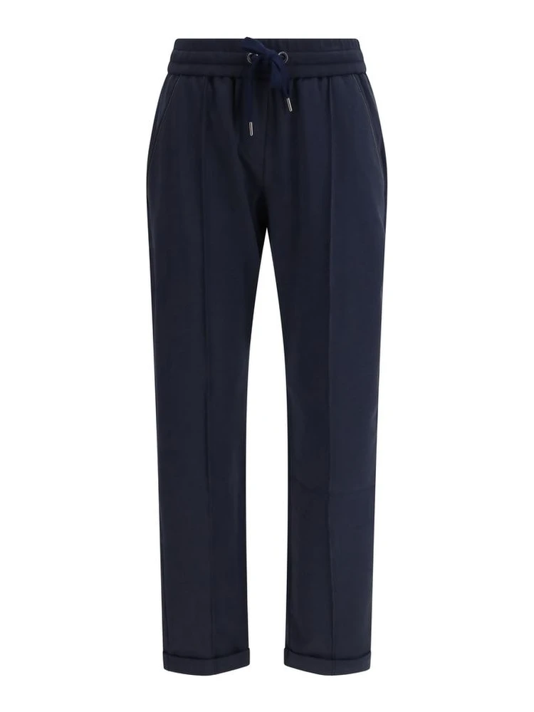 Blue Cotton Joggers (Workout Pants)