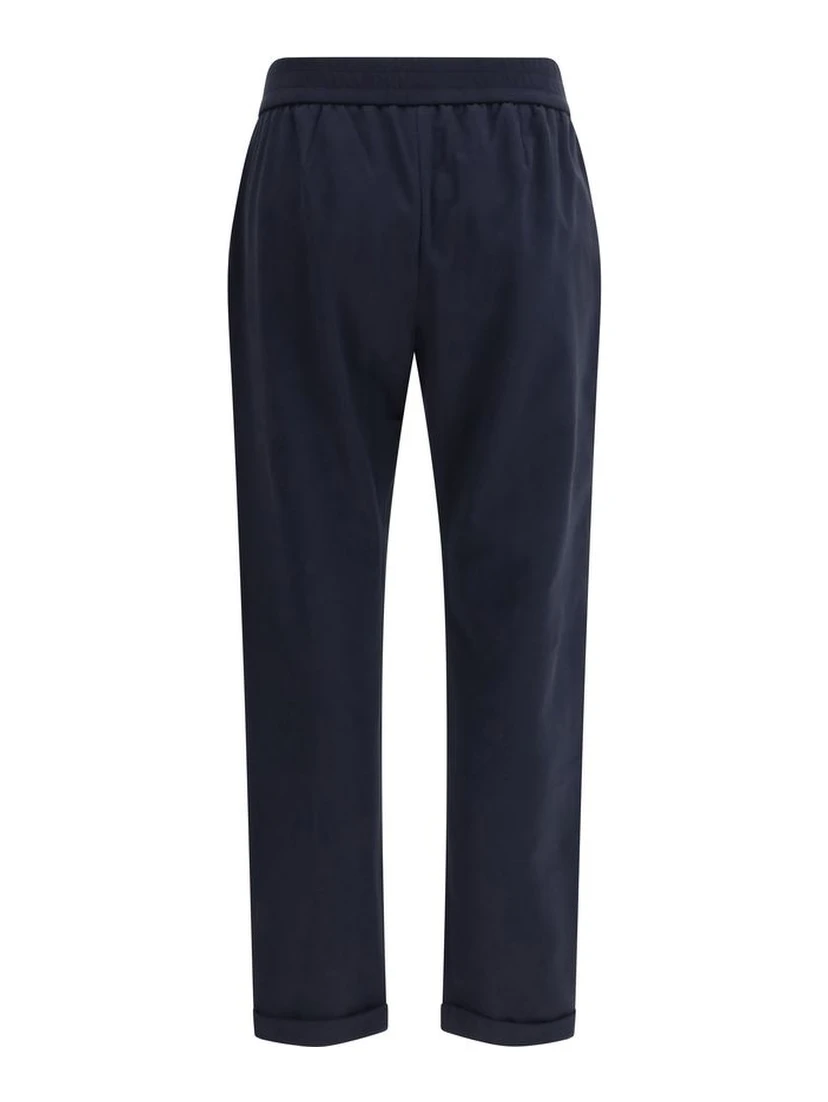 Blue Cotton Joggers (Workout Pants)