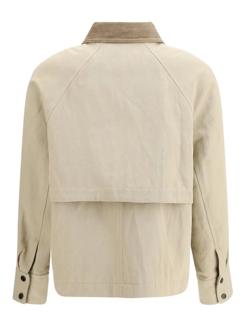 Beige Cotton Coat