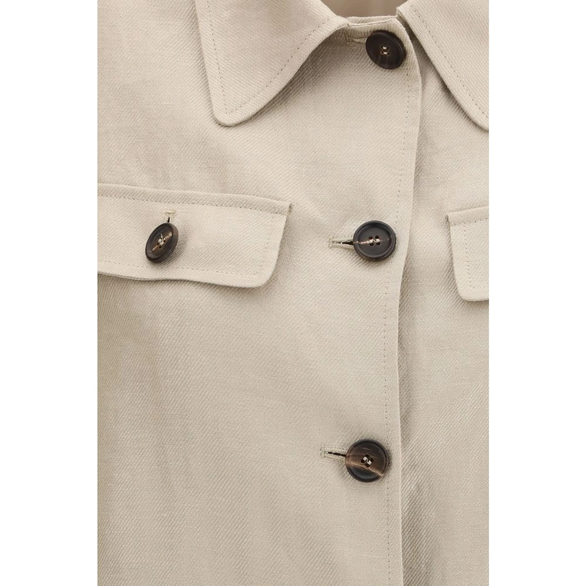 Beige Linen Clothing