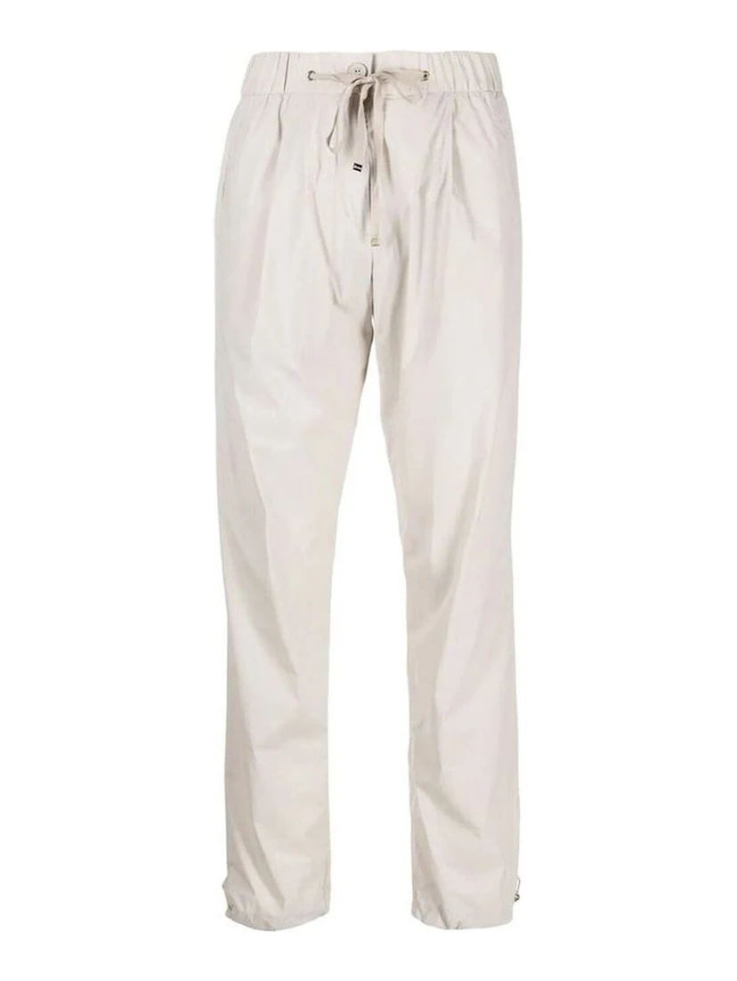 Gray Elastane Casual Pants