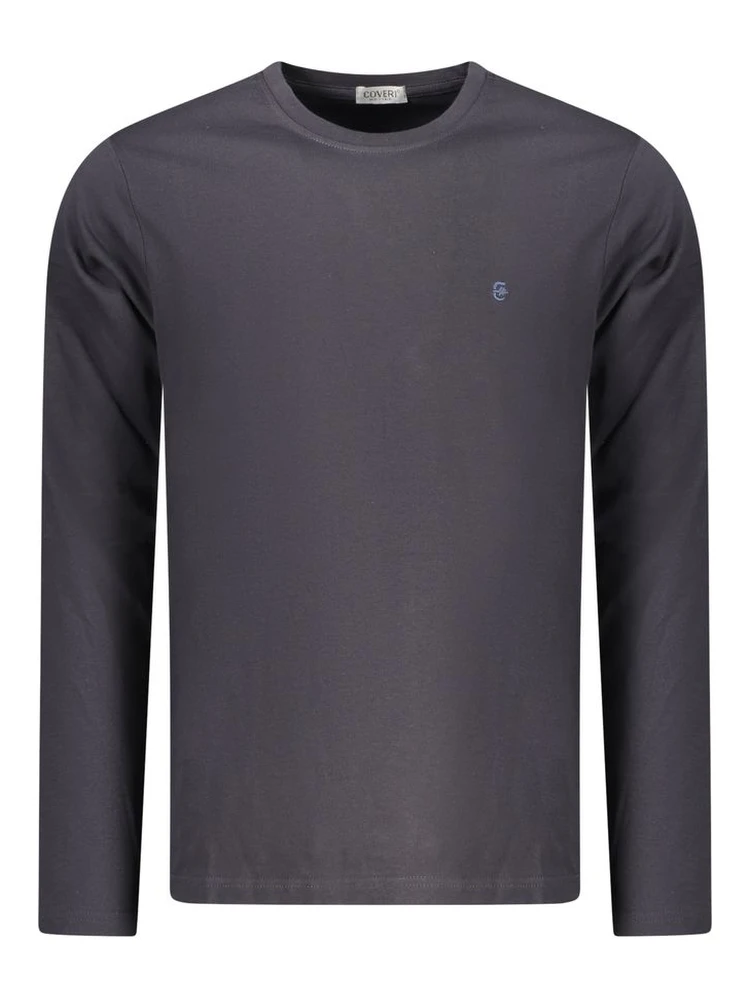 Blue Cotton Men T-Shirt