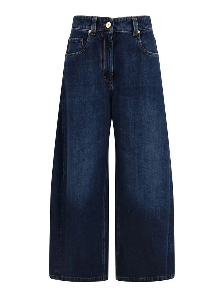 Blue Cotton Jeans Denim
