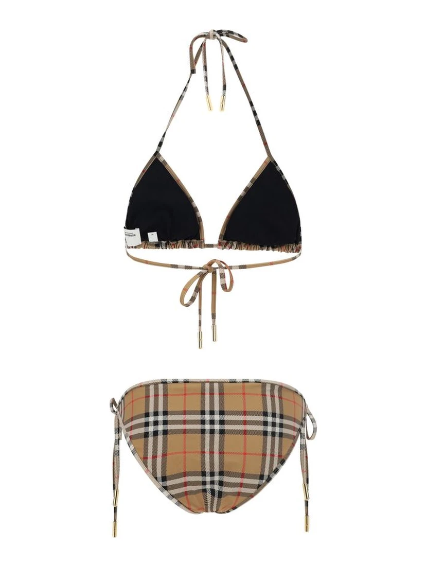 Brown Polyamide Bikini