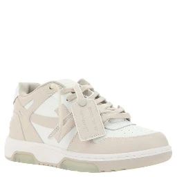 Beige Rubber Low Top Sneakers