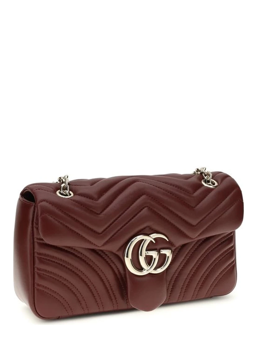 Bordeaux Calf Leather Bos Taurus Shoulder Bag