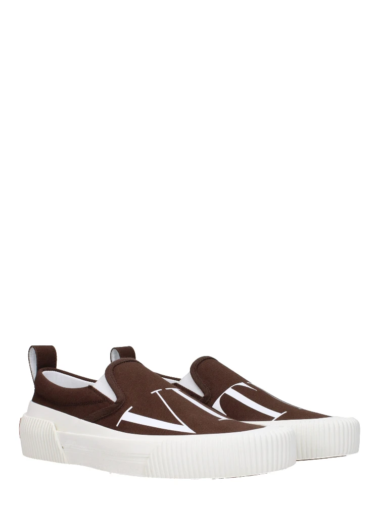 Brown Fabric Slip-On Loafers alternative