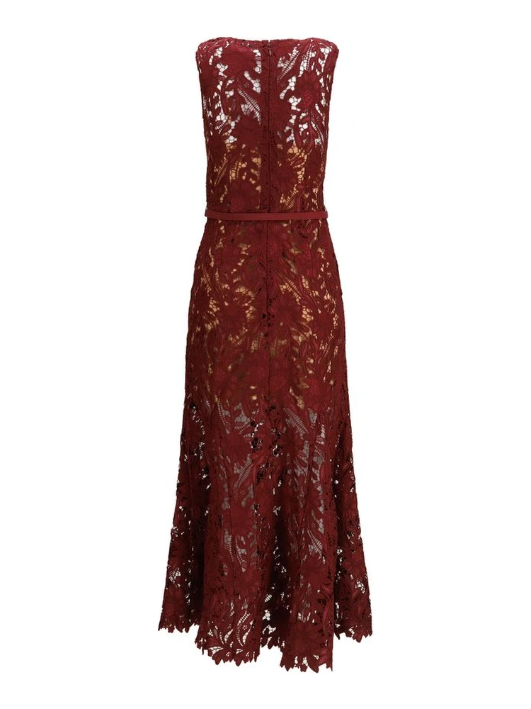 Bordeaux Polyester Cocktail Dress alternative