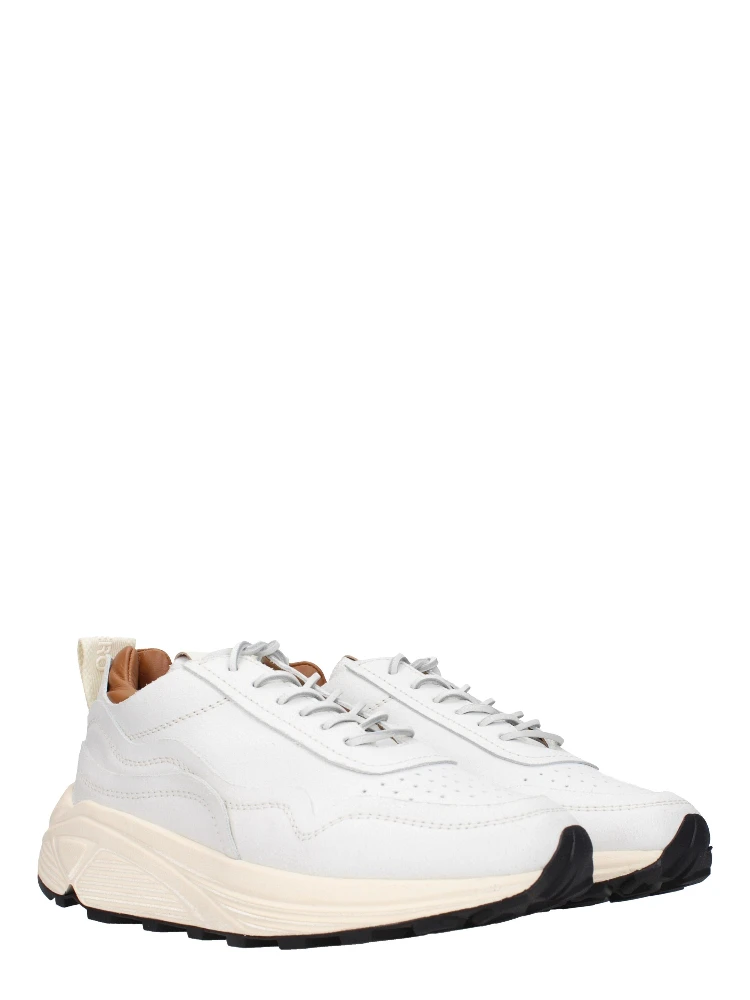 White Leather Chunky Sneakers alternative