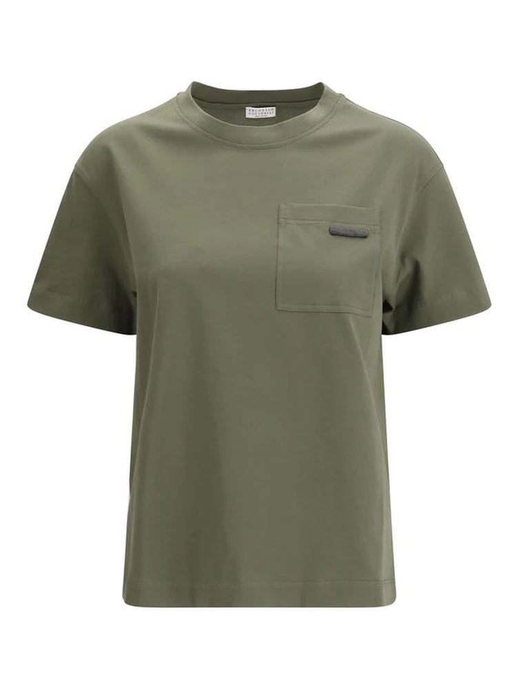 Bicolor Cotton T-Shirt