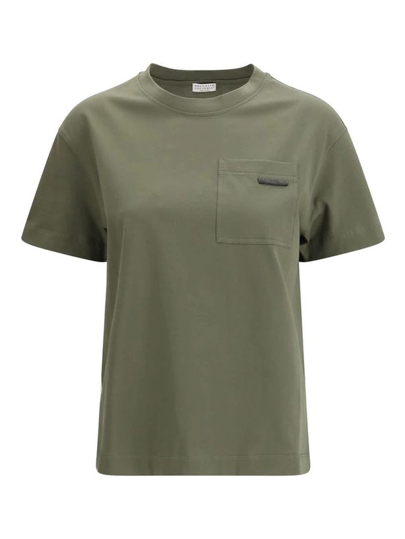 Bicolor Cotton T-Shirt