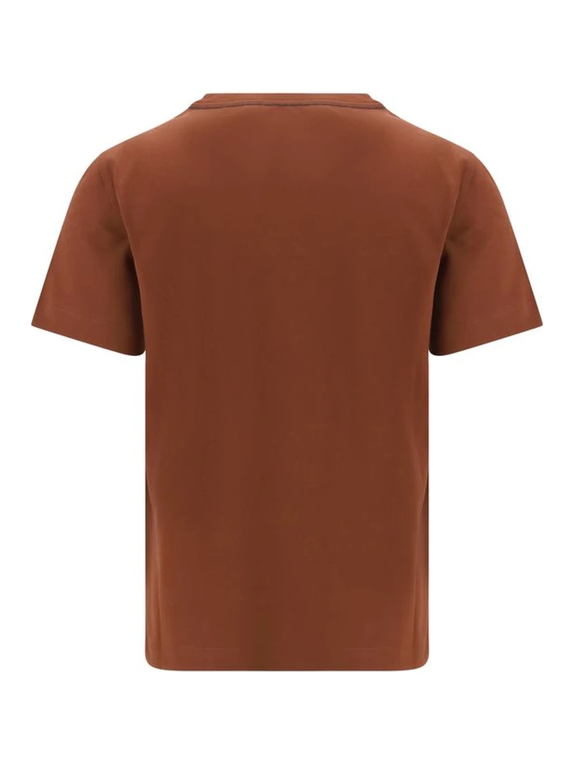 Brown Cotton T-Shirt