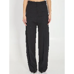 Tailored wool trousers