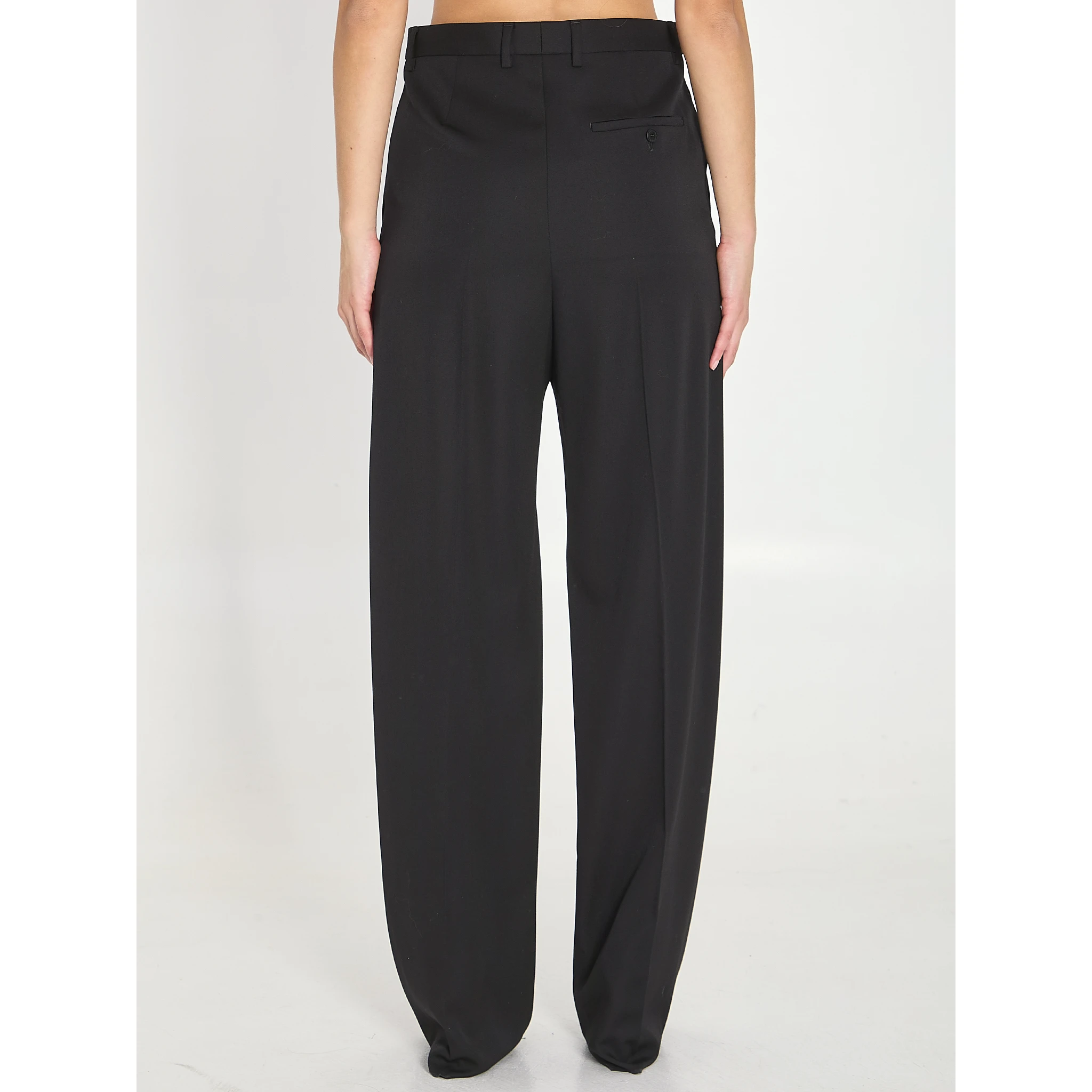 Tailored wool trousers