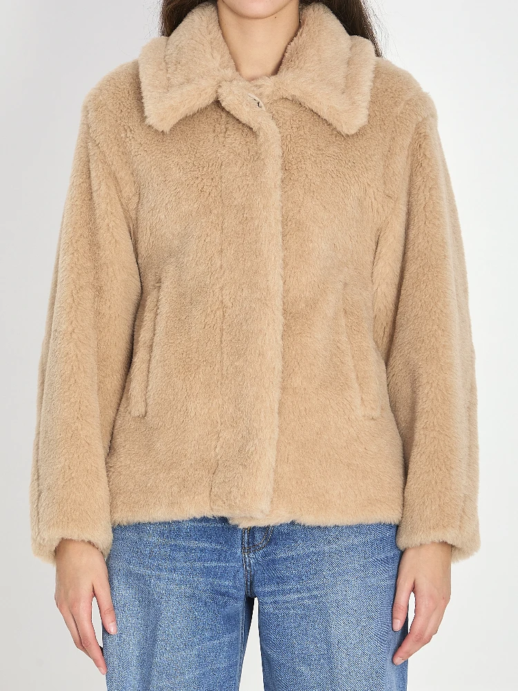 Cropped Teddy coat