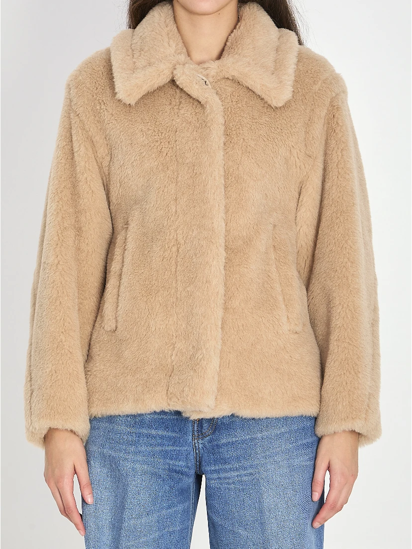 Cropped Teddy coat