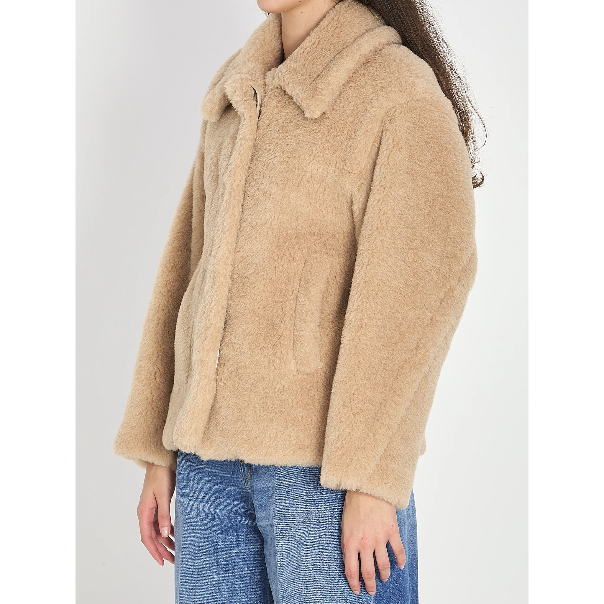 Cropped Teddy coat