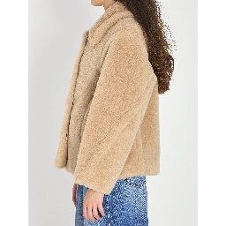 Cropped Teddy coat