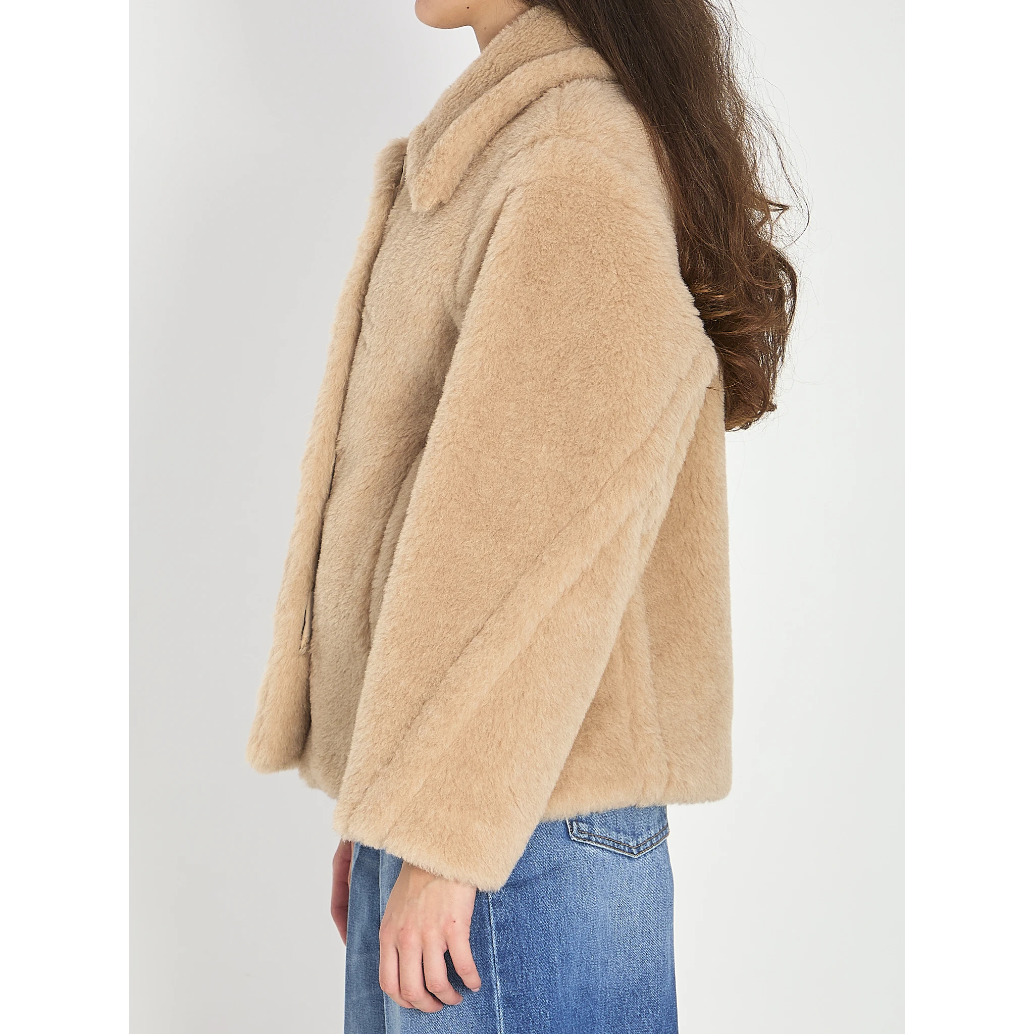 Cropped Teddy coat