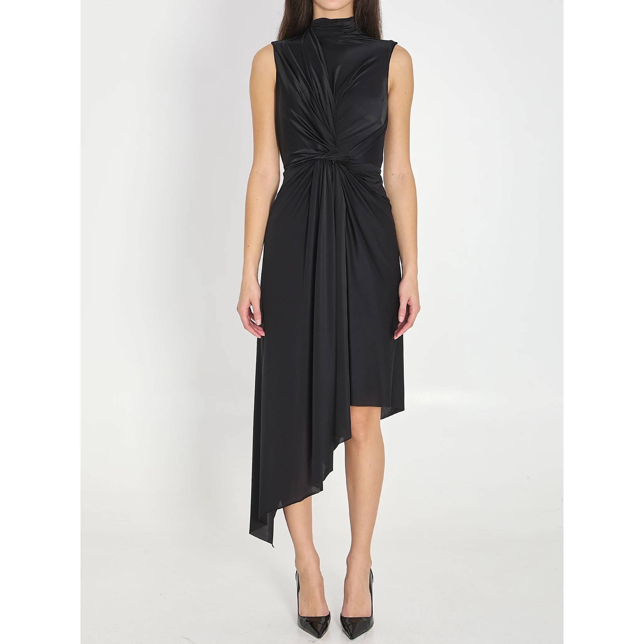 Asymmetric stretch dress