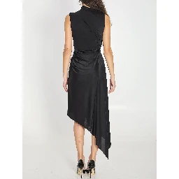 Asymmetric stretch dress
