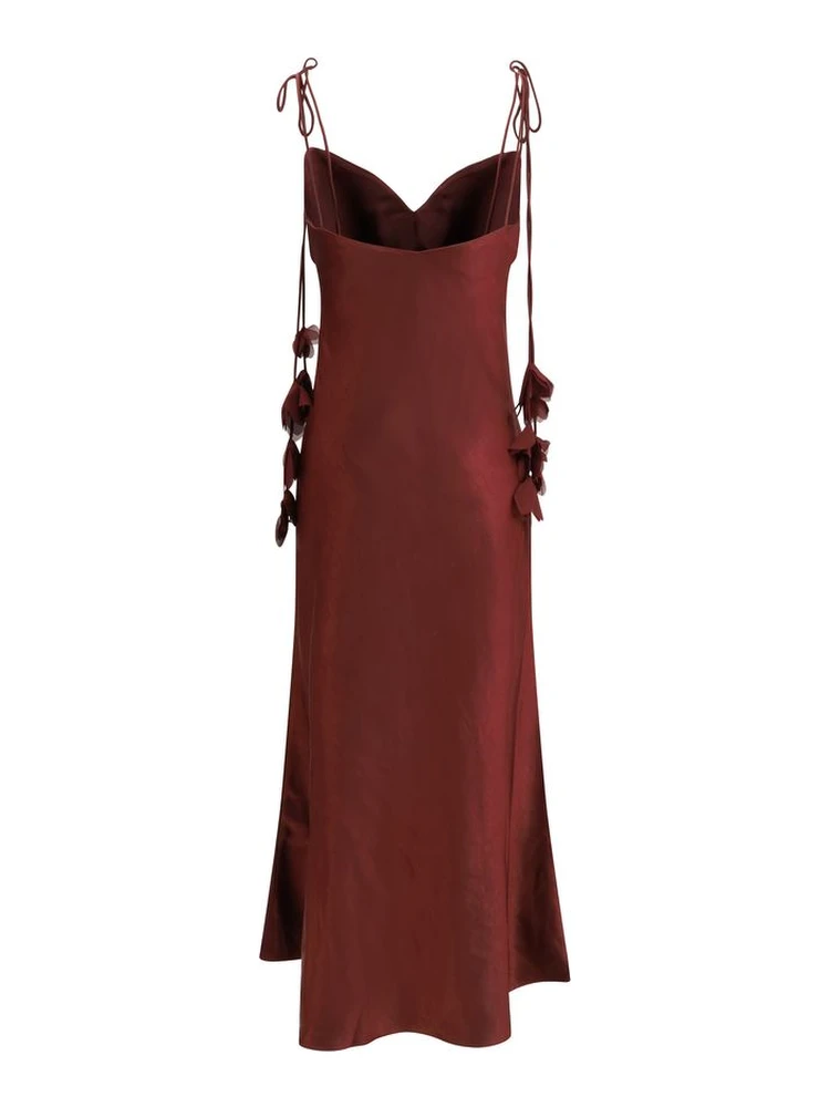 Bordeaux Polyester Casual Dress alternative