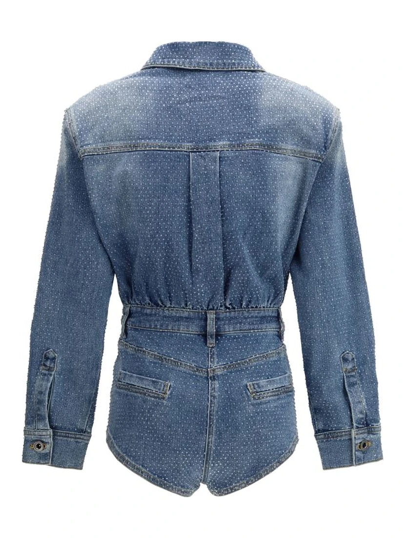 Blue Cotton Jumpsuit