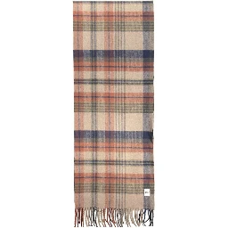 Marrone Polyester Men Scarf