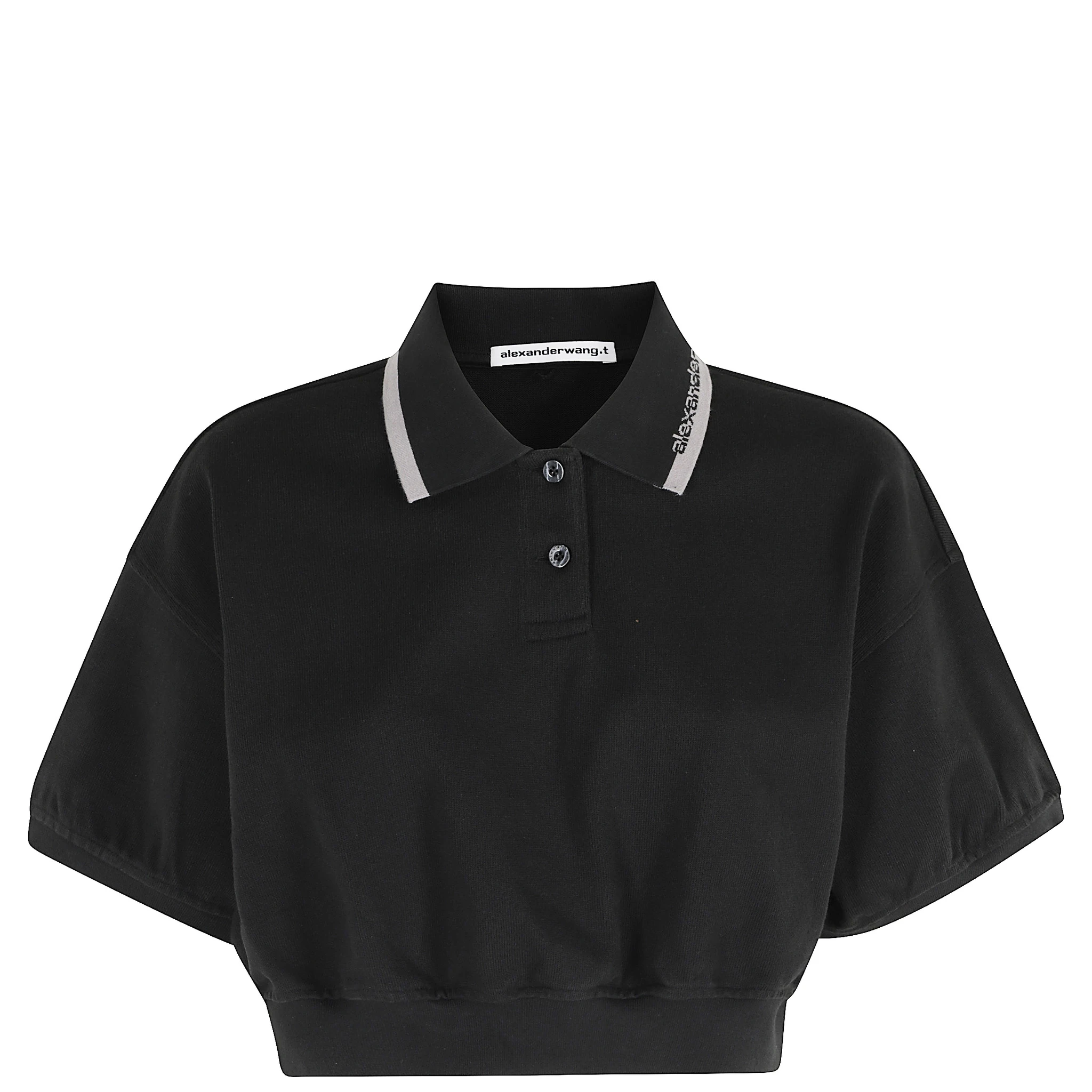 RELAXED CROPPED CINCHED POLO