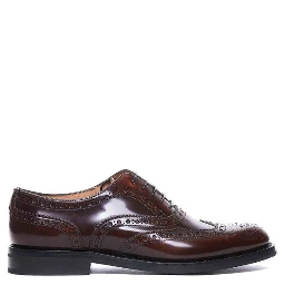 Brown Calfskin Oxfords And Derbies