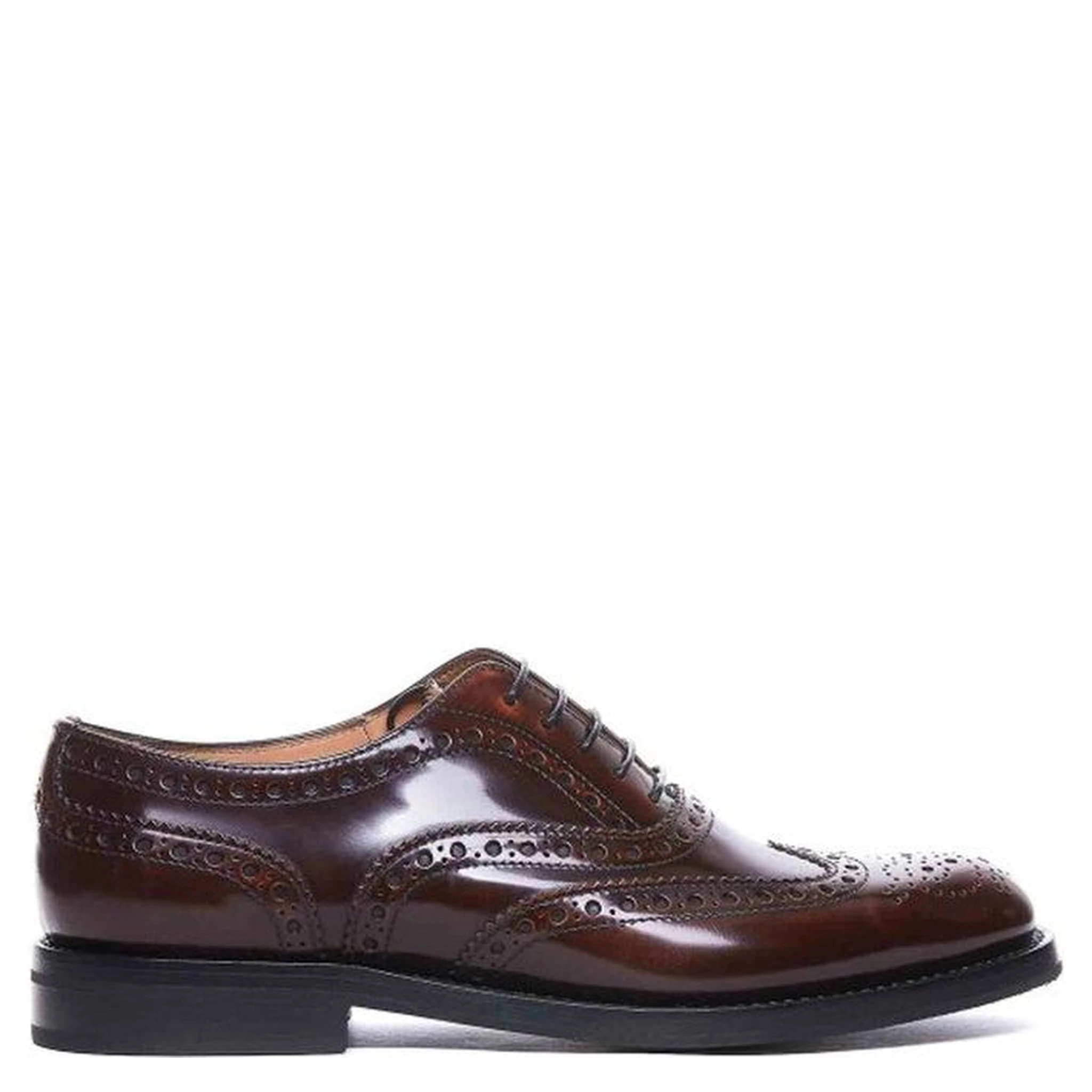 Brown Calfskin Oxfords And Derbies