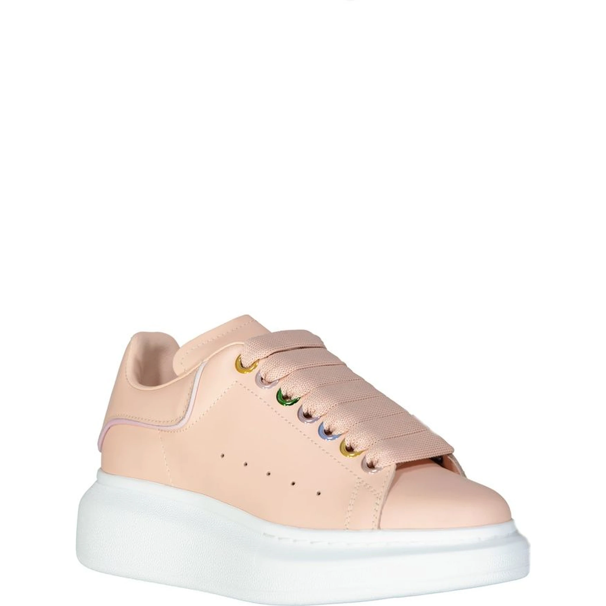 Multicolor Calfskin Chunky Sneakers