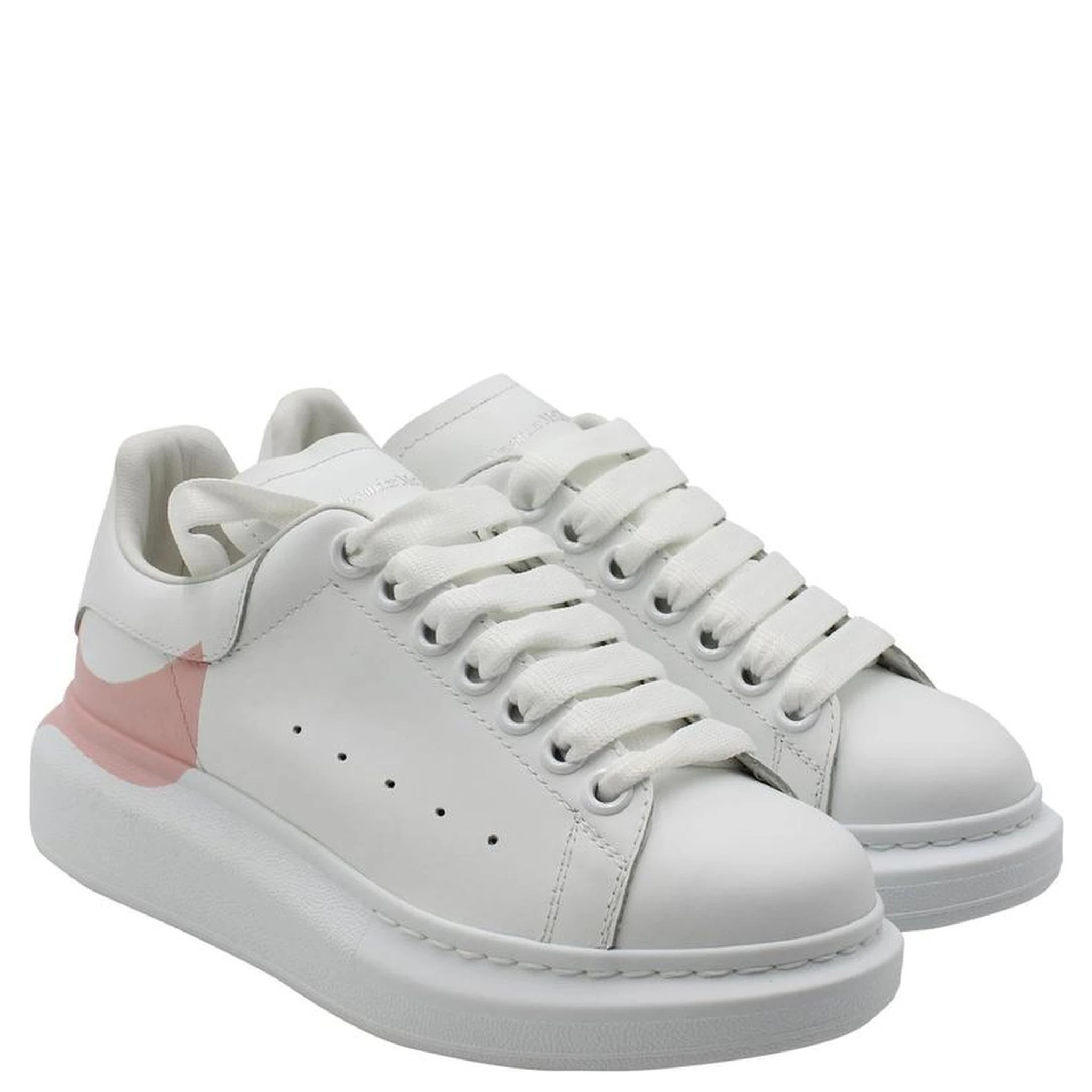 White Calfskin Chunky Sneakers