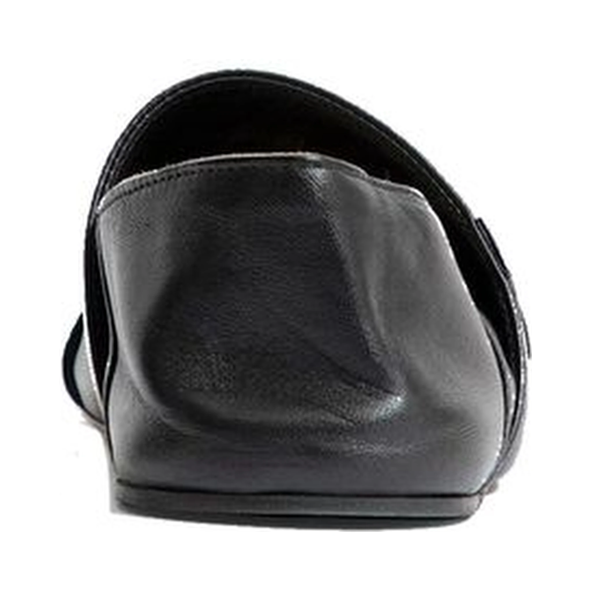 Black Calfskin Slippers