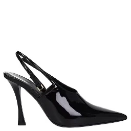 Black Calfskin High Heel Pumps