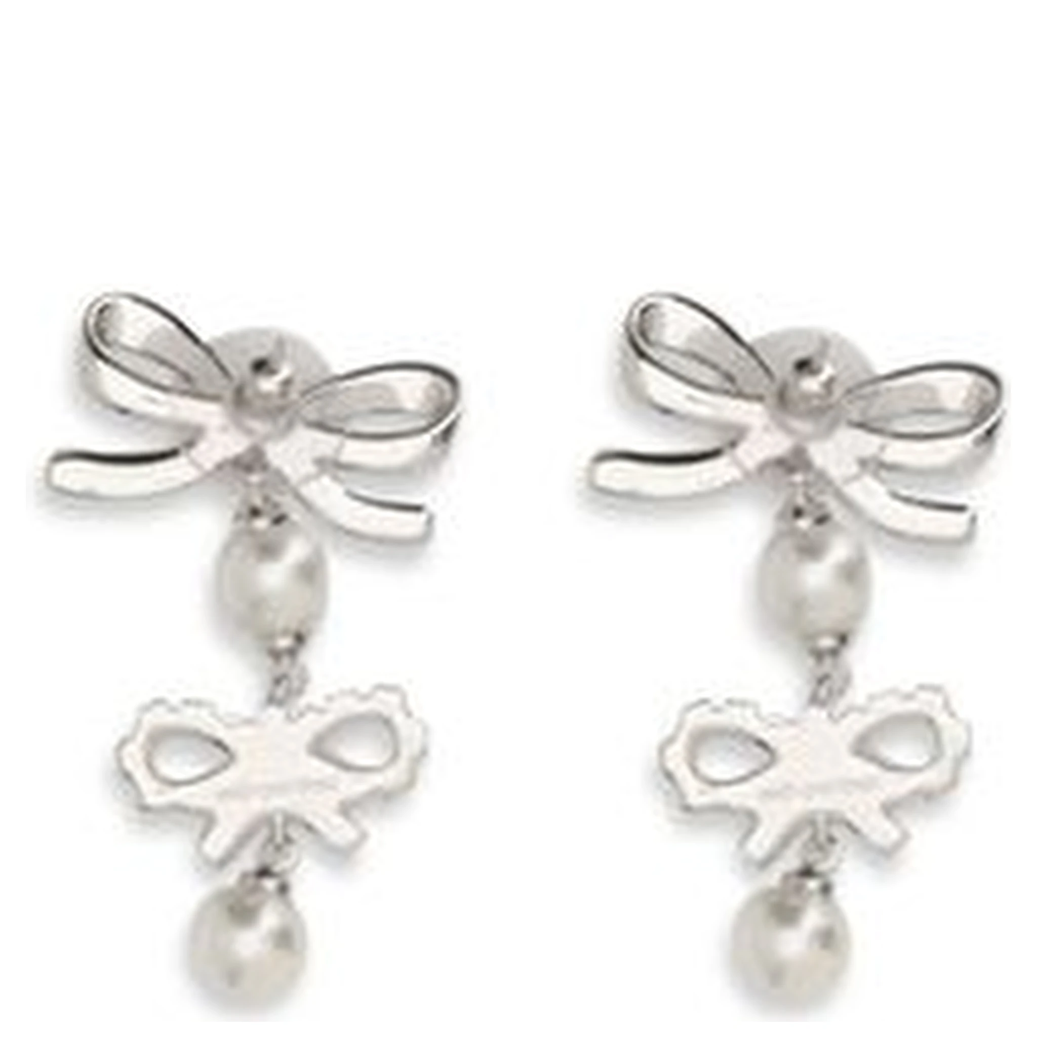Silver Brass Earrings