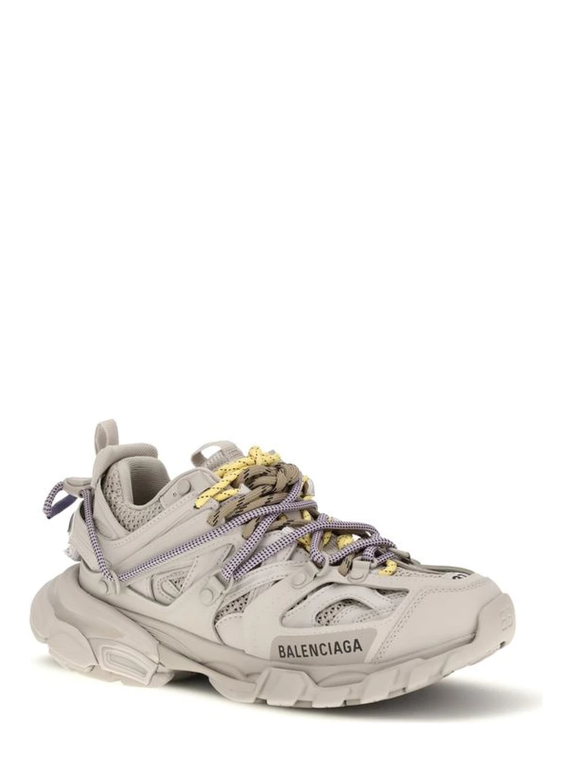 Gray Polyester Athletic Sneakers