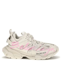 Beige Polyester Athletic Sneakers