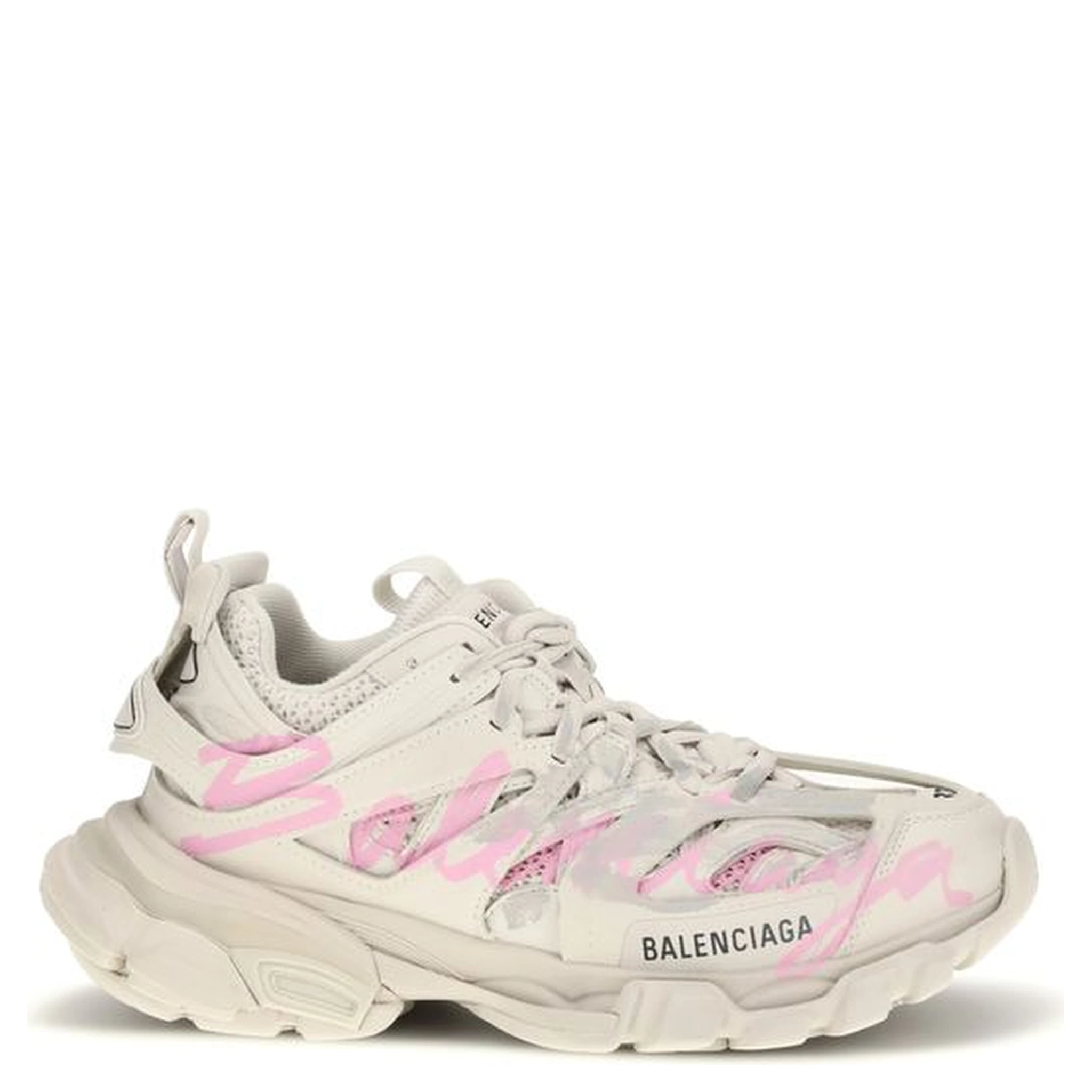 Beige Polyester Athletic Sneakers