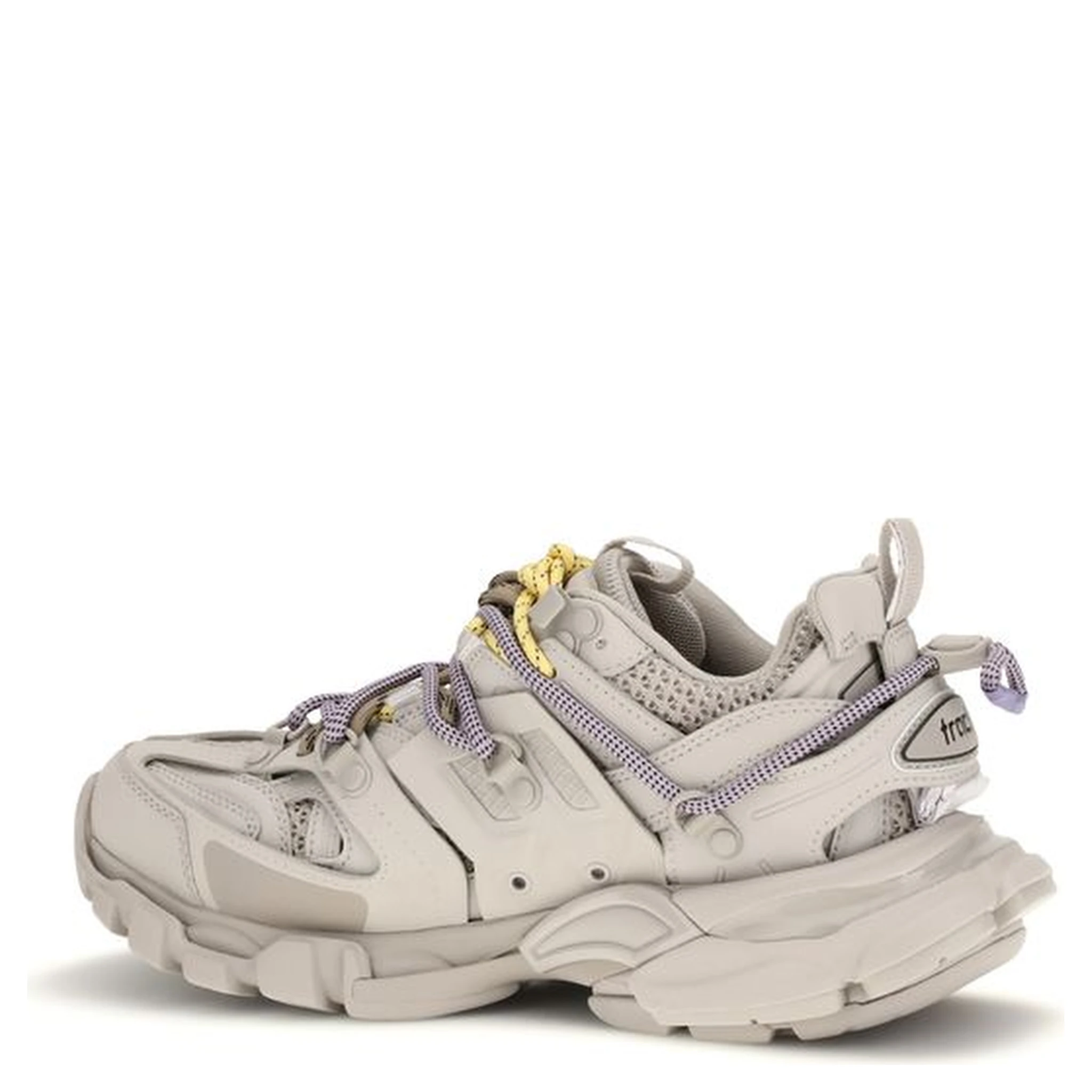 Gray Polyester Athletic Sneakers