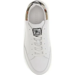 White Calf Leather Bos Taurus Low Top Sneakers