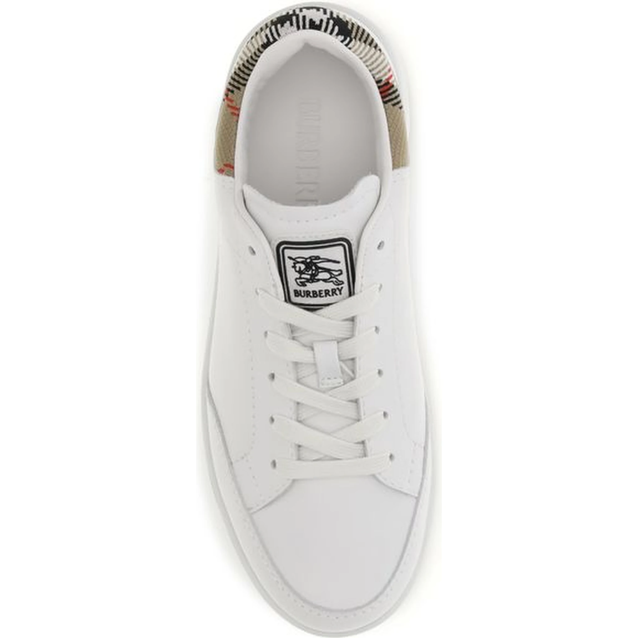 White Calf Leather Bos Taurus Low Top Sneakers