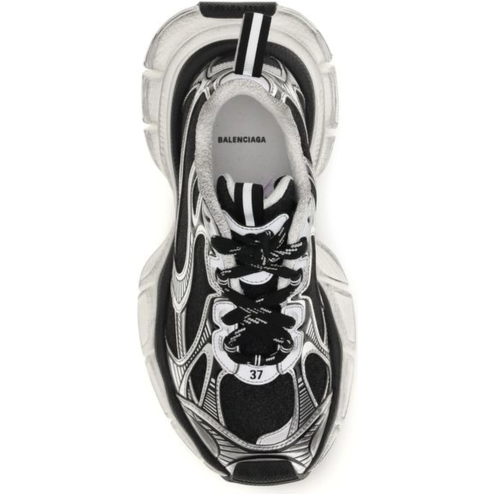 Bicolor Polyethylene Athletic Sneakers