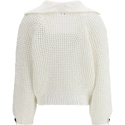 White Cotton Sweatshirt