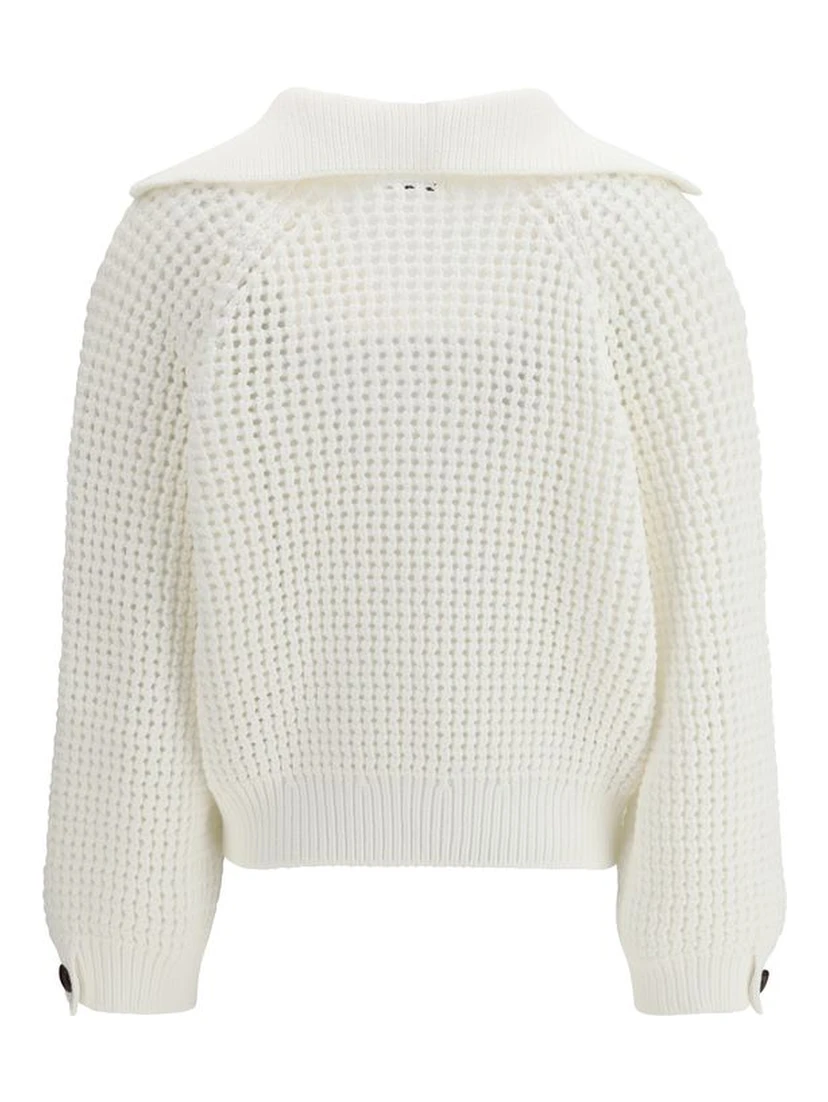 White Cotton Sweatshirt