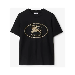 Cotton t-shirt with Knight Stamp