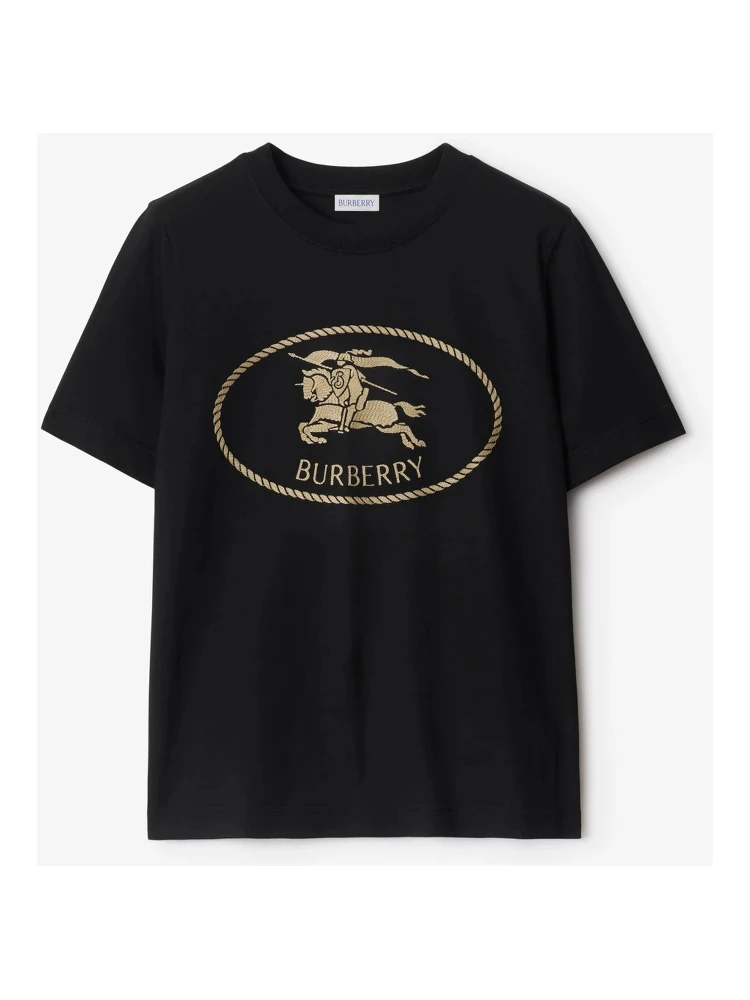 Cotton t-shirt with Knight Stamp