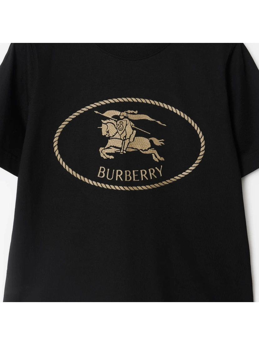 Cotton t-shirt with Knight Stamp