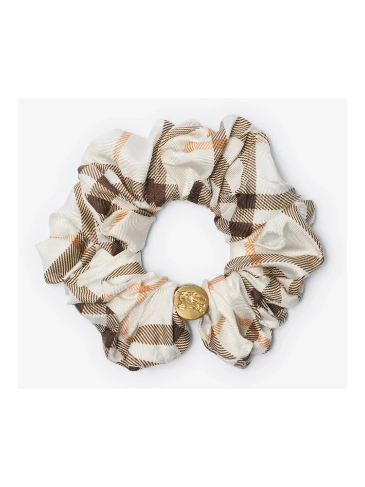 Silk scrunchie with Check alternative